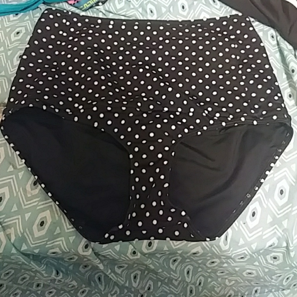 Black swimsuit bottoms